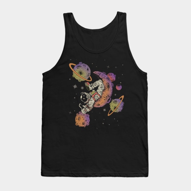 Selfie Spaceman - Astronaut Tank Top by HelloDisco